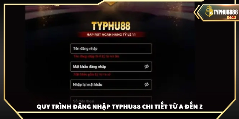 Quy trình đăng nhập Typhu88 chi tiết và dễ hiểu