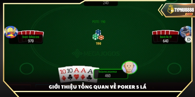 Tìm đặc điểm của Poker 5 lá